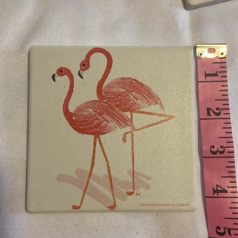 Andy Metz/ Sundance Graphics flamingo coasters